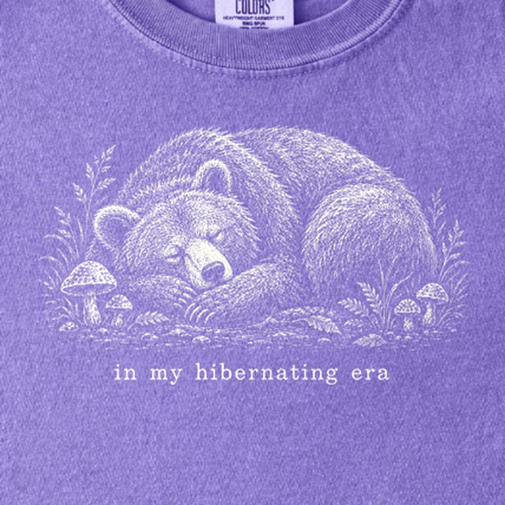In My Hibernating Era Bear Kids Cotton T-Shirt