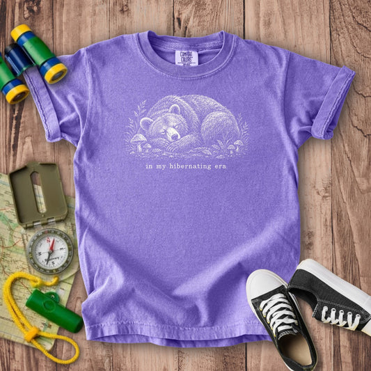 In My Hibernating Era Bear Kids Cotton T-Shirt