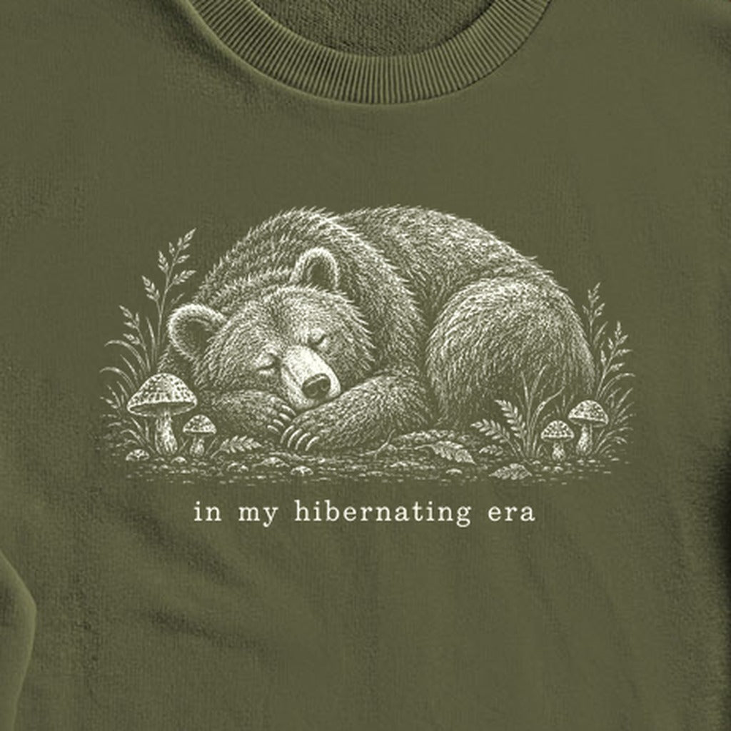 In My Hibernating Era Bear Crewneck Sweatshirt