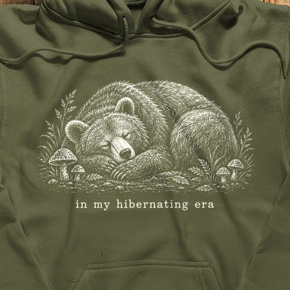 In My Hibernating Era Bear Hoodie
