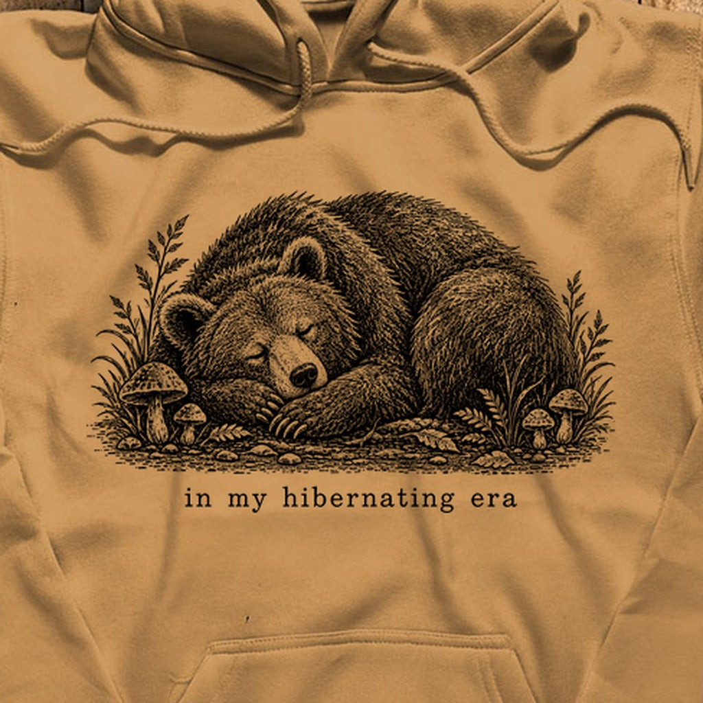 In My Hibernating Era Bear Hoodie