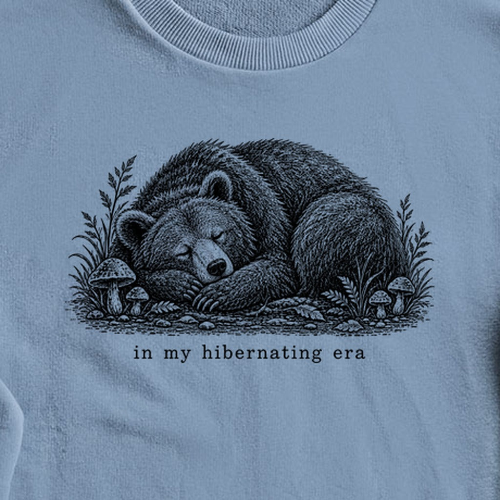 In My Hibernating Era Bear Crewneck Sweatshirt