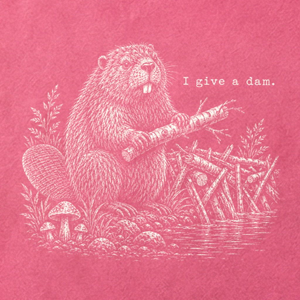 Beaver I Give a Dam Cotton T-Shirt