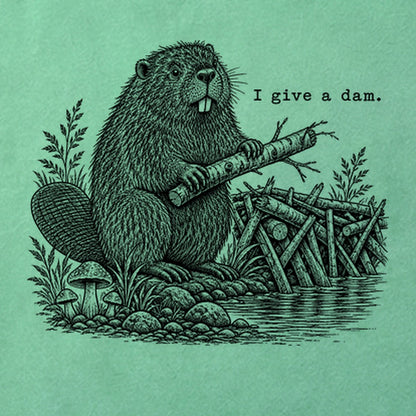 Beaver I Give a Dam Cotton T-Shirt