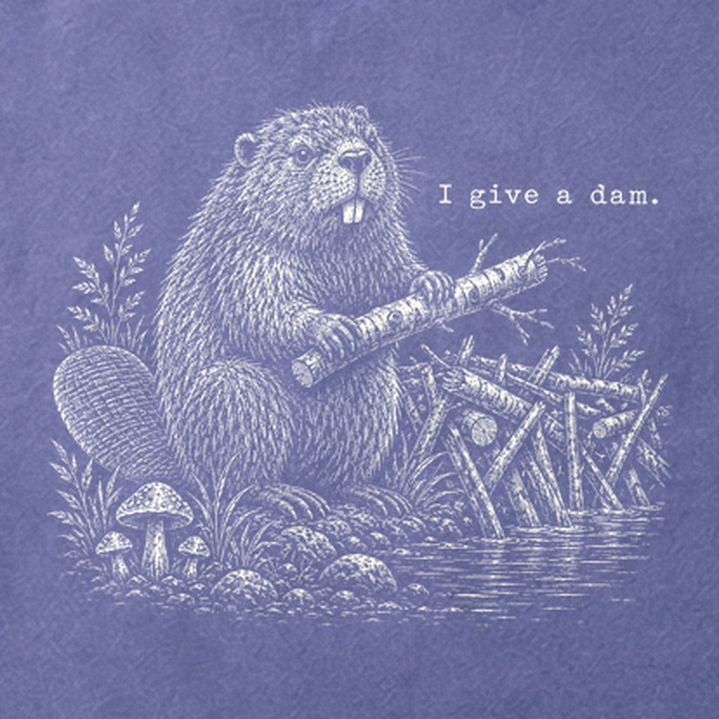 Beaver I Give a Dam Cotton T-Shirt