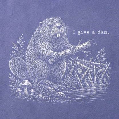 Beaver I Give a Dam Cotton T-Shirt