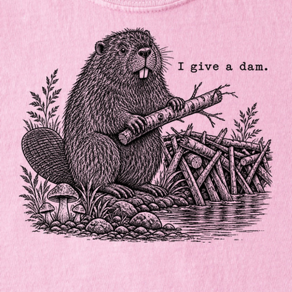 Beaver I Give a Dam Kids Cotton T-Shirt