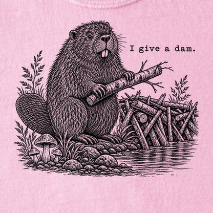 Beaver I Give a Dam Kids Cotton T-Shirt