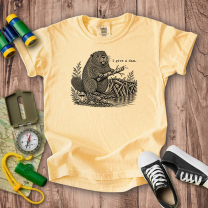 Beaver I Give a Dam Kids Cotton T-Shirt