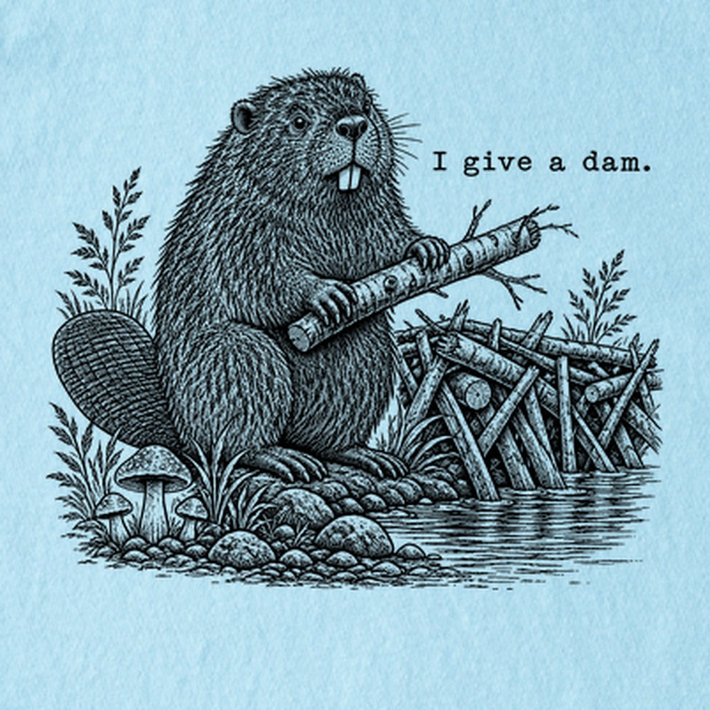 Beaver I Give a Dam Kids Cotton T-Shirt