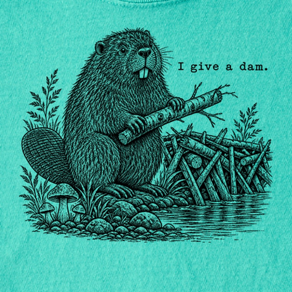 Beaver I Give a Dam Kids Cotton T-Shirt