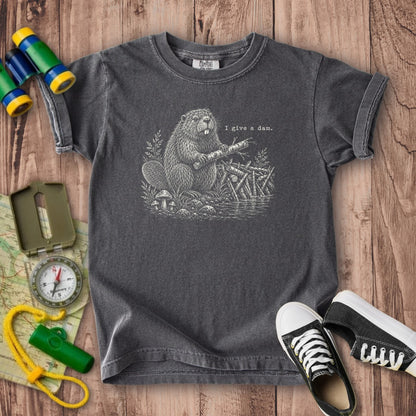 Beaver I Give a Dam Kids Cotton T-Shirt