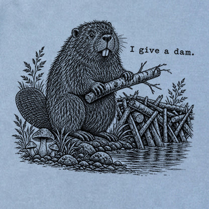 Beaver I Give a Dam Premium Long Sleeve