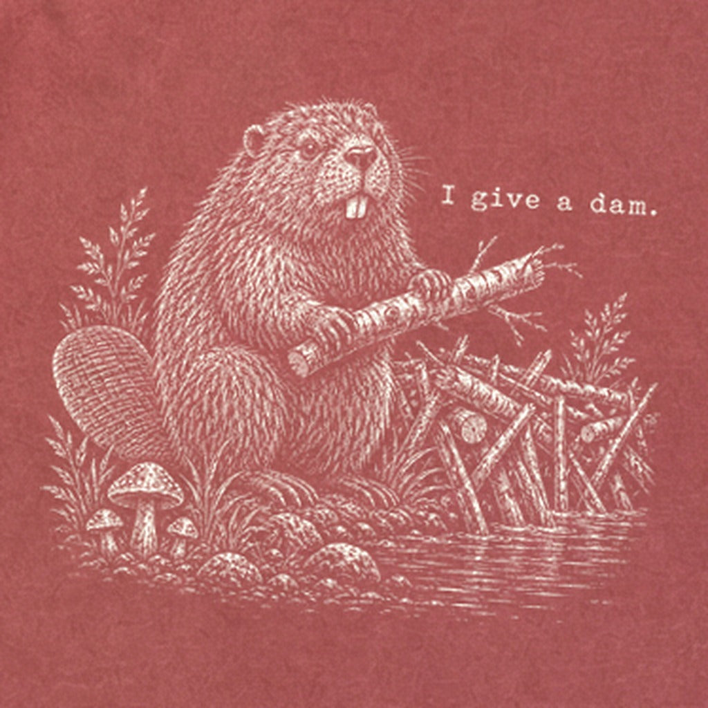 Beaver I Give a Dam Premium Long Sleeve