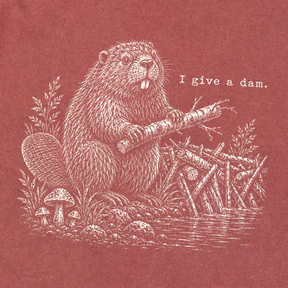 Beaver I Give a Dam Premium Long Sleeve