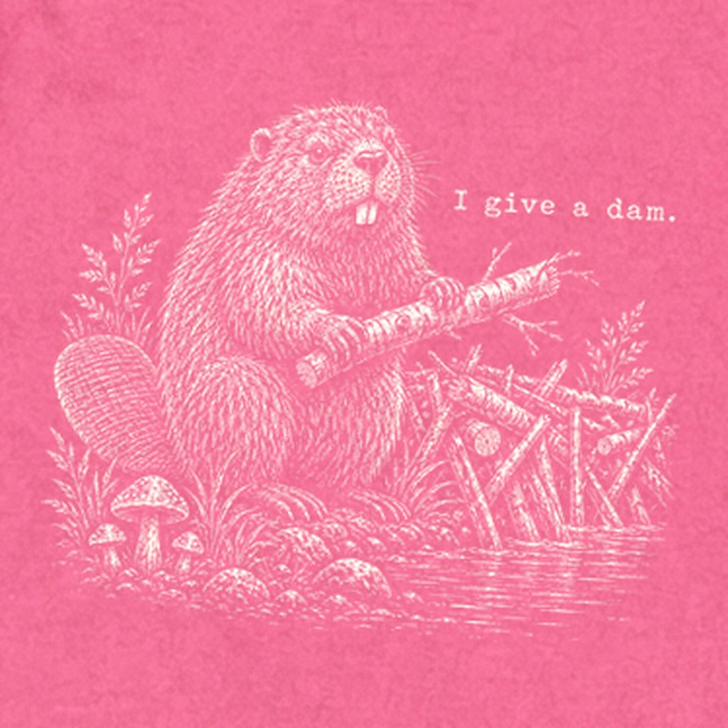 Beaver I Give a Dam Premium Long Sleeve