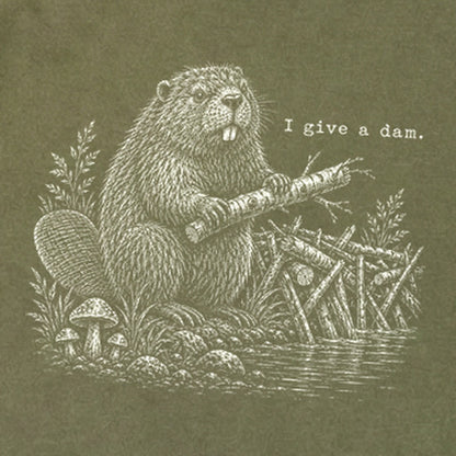 Beaver I Give a Dam Premium Long Sleeve