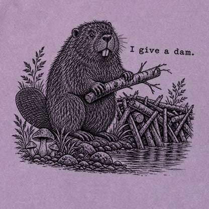 Beaver I Give a Dam Premium Long Sleeve