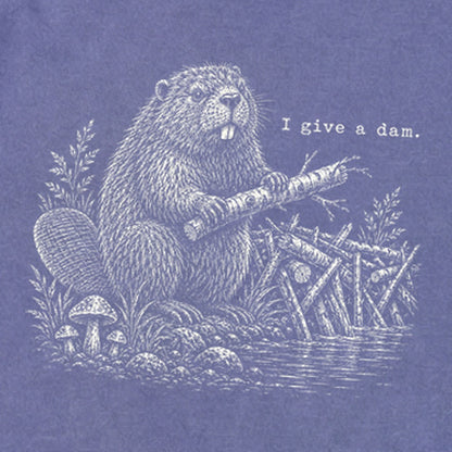 Beaver I Give a Dam Premium Long Sleeve