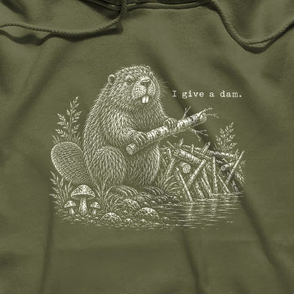 Beaver I Give a Dam Hoodie