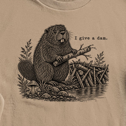 Beaver I Give a Dam Crewneck Sweatshirt