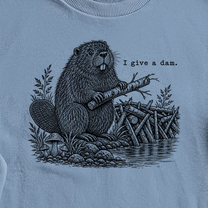 Beaver I Give a Dam Crewneck Sweatshirt
