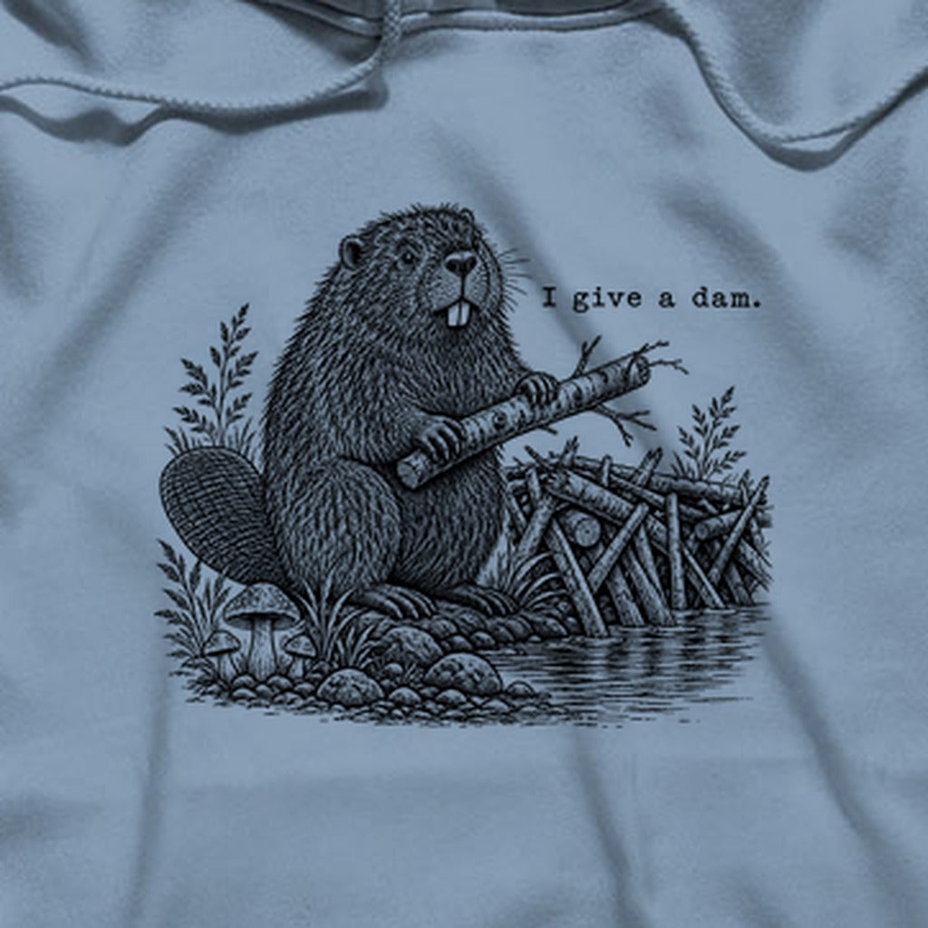 Beaver I Give a Dam Hoodie