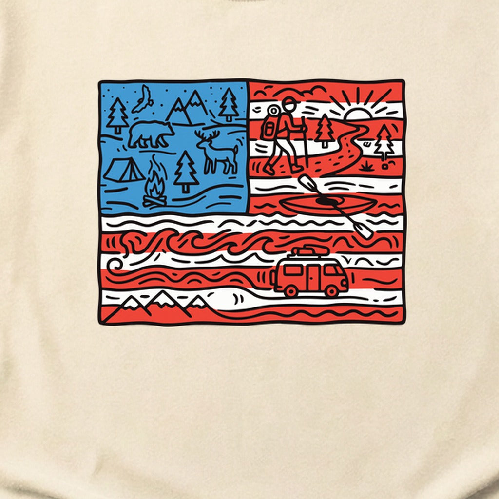 4th of July Outdoors Cotton T-Shirt