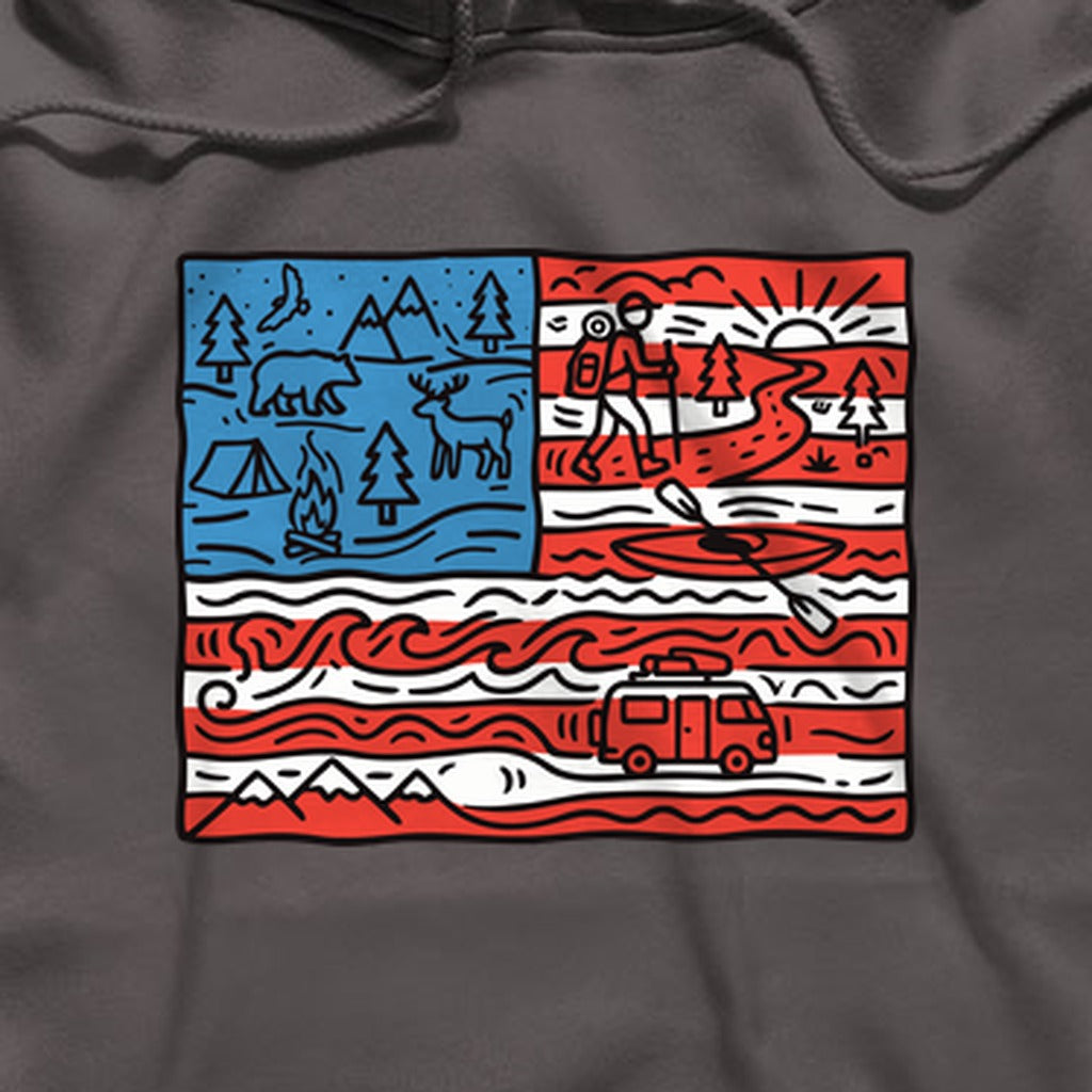 4th of July Outdoors Hoodie