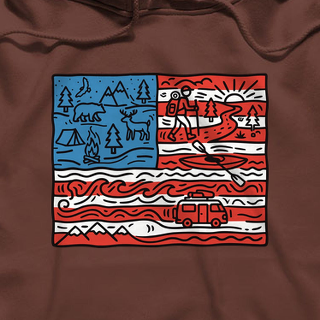 4th of July Outdoors Hoodie