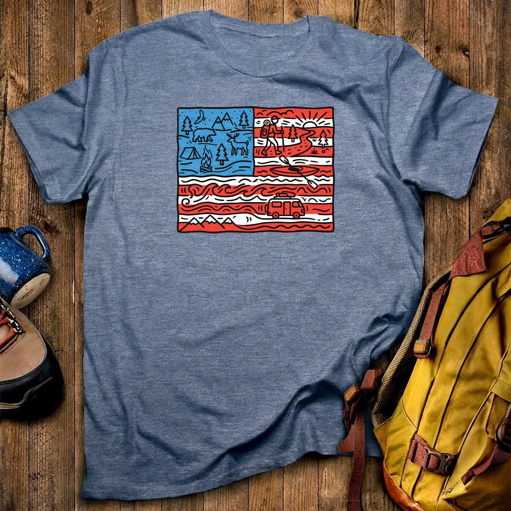 4th of July Outdoors T-Shirt