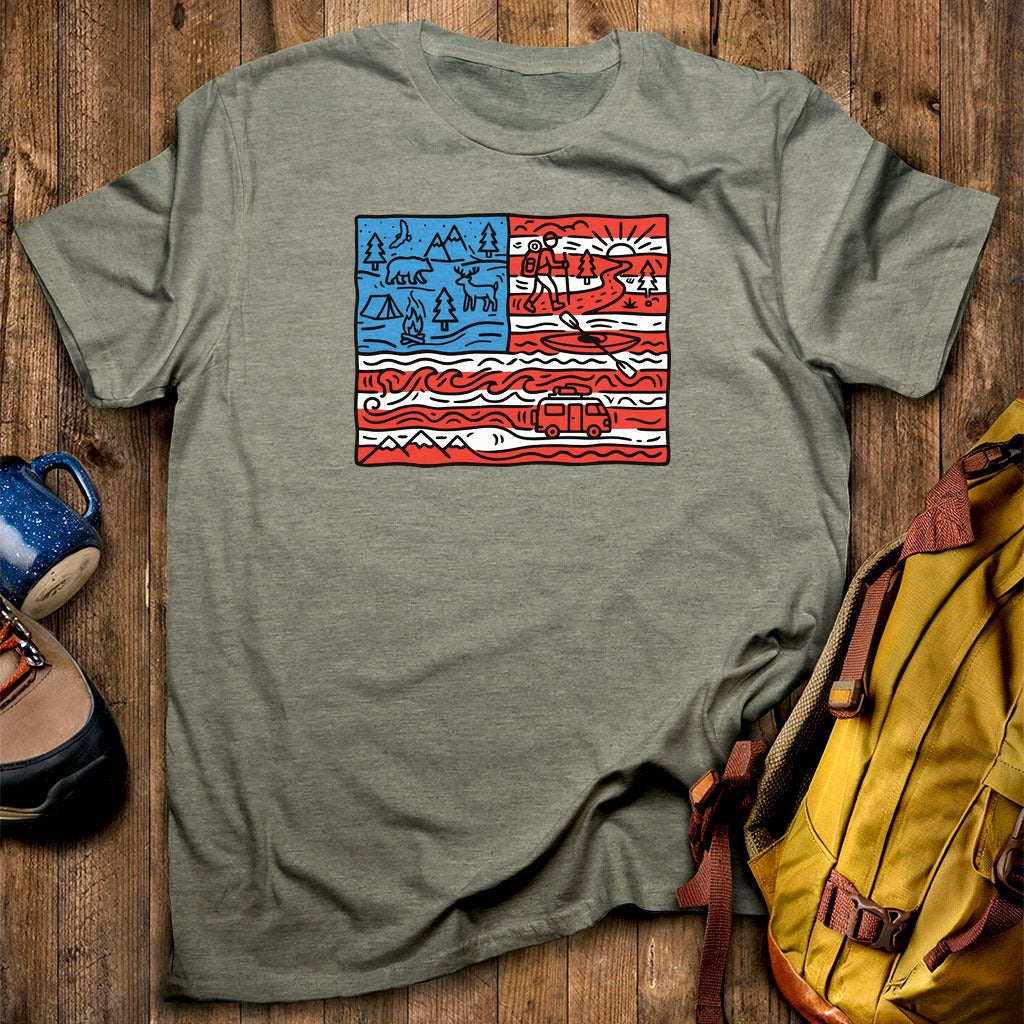 4th of July Outdoors T-Shirt