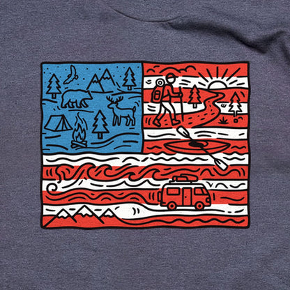 4th of July Outdoors T-Shirt