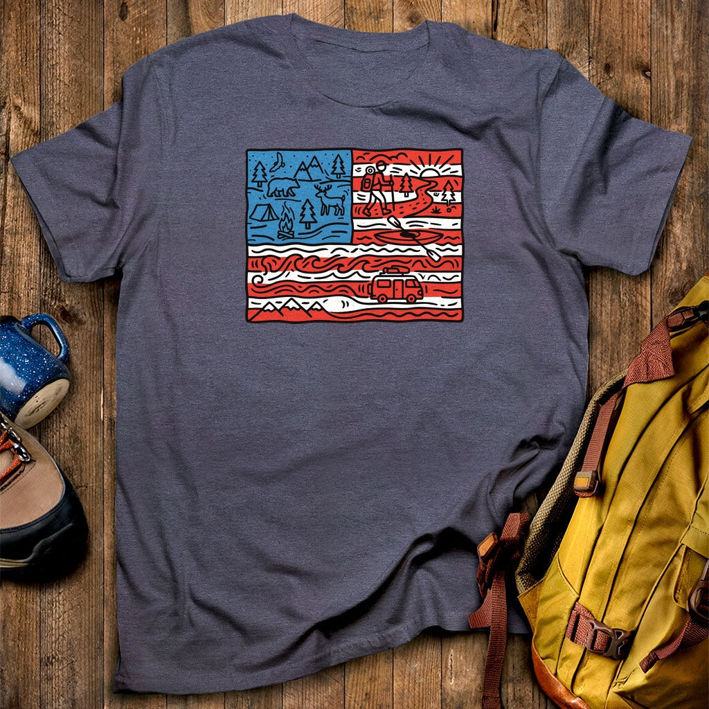 4th of July Outdoors T-Shirt