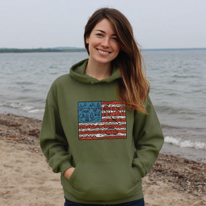 4th of July Outdoors Hoodie