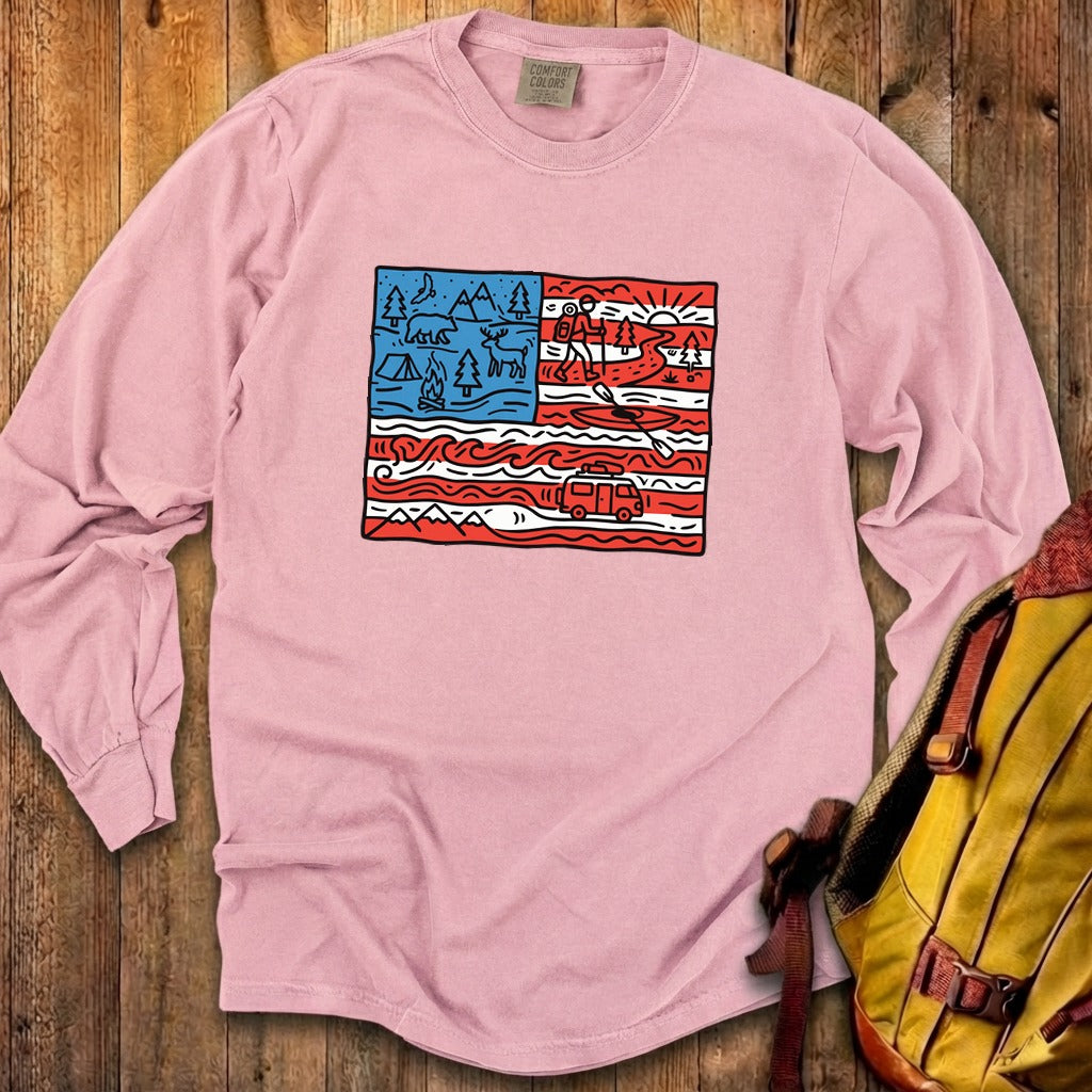 4th of July Outdoors Premium Long Sleeve