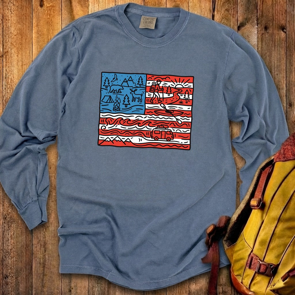 4th of July Outdoors Premium Long Sleeve