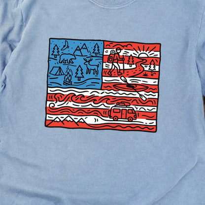 4th of July Outdoors Premium Long Sleeve