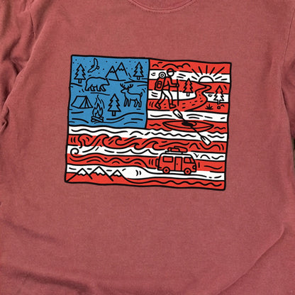 4th of July Outdoors Premium Long Sleeve