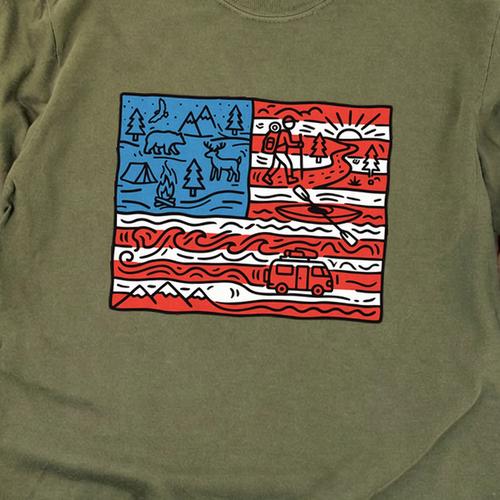 4th of July Outdoors Premium Long Sleeve