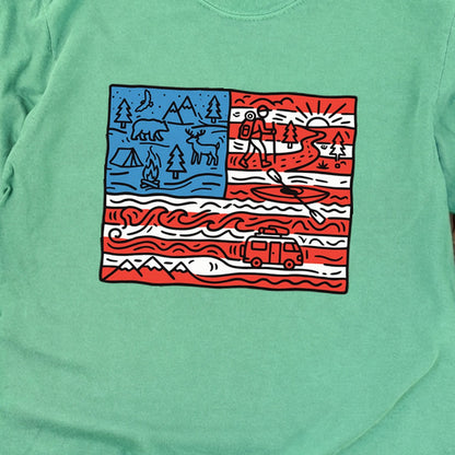 4th of July Outdoors Premium Long Sleeve
