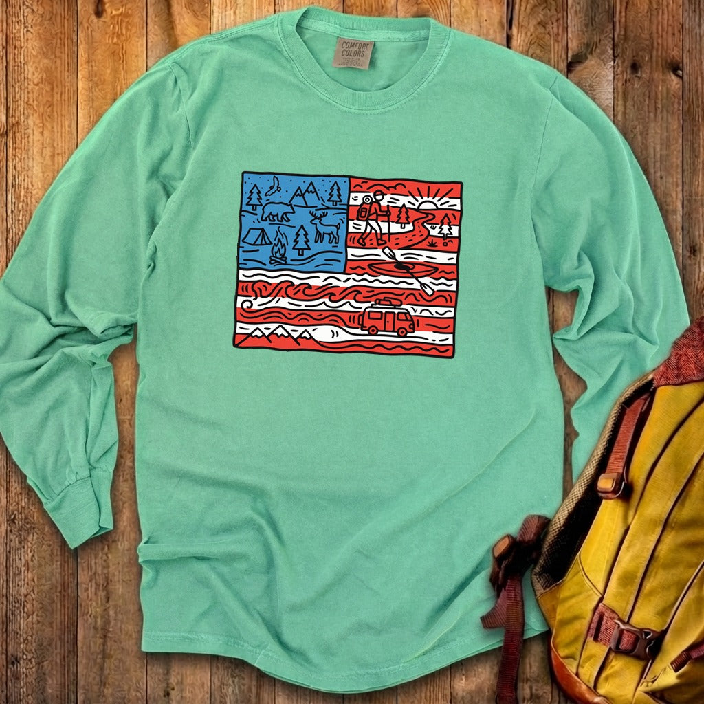 4th of July Outdoors Premium Long Sleeve