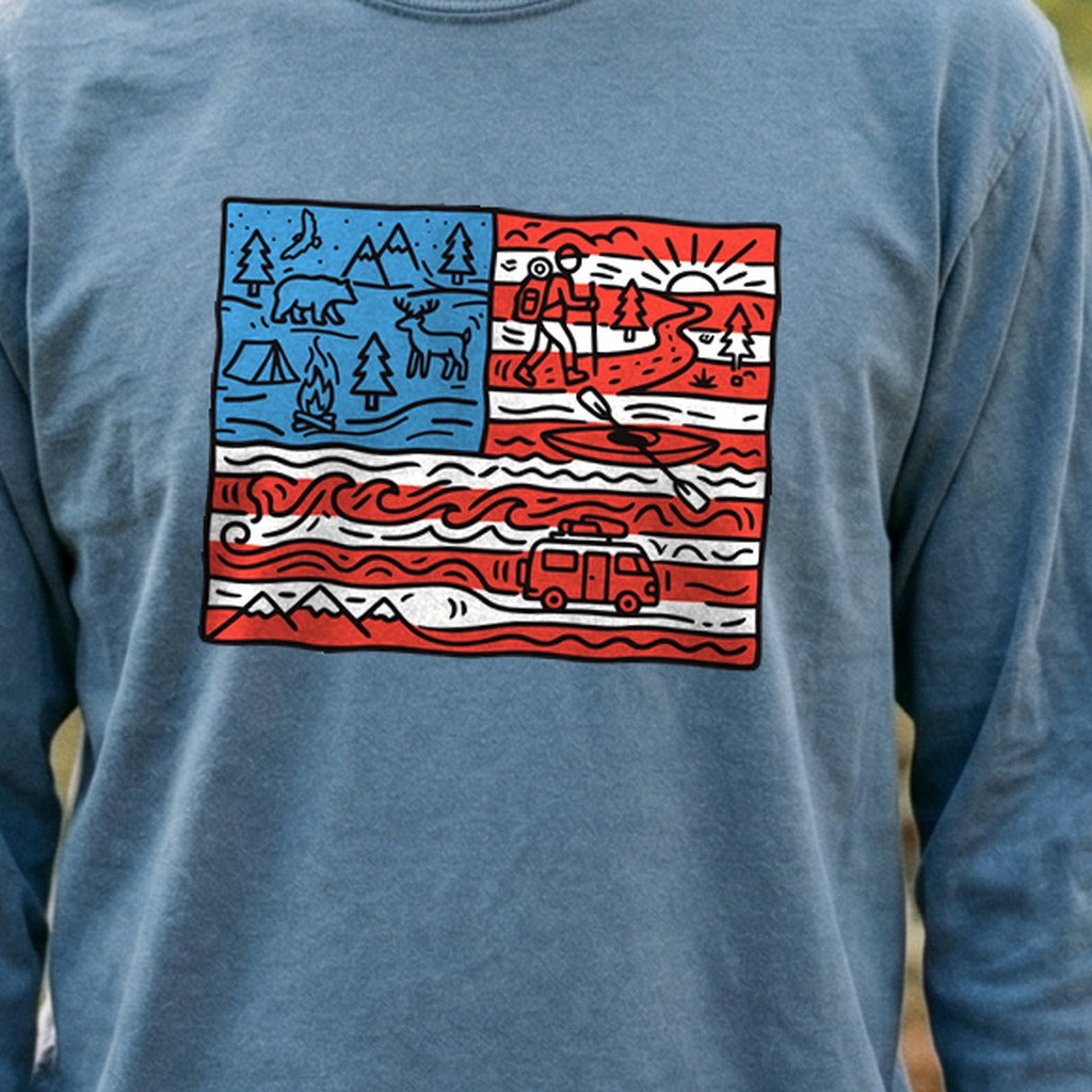 4th of July Outdoors Premium Long Sleeve
