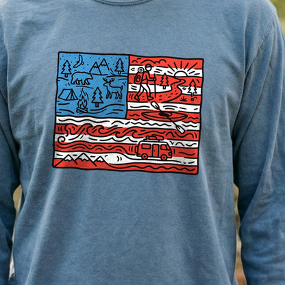 4th of July Outdoors Premium Long Sleeve
