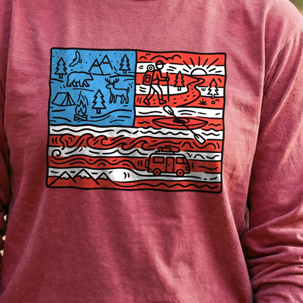 4th of July Outdoors Premium Long Sleeve