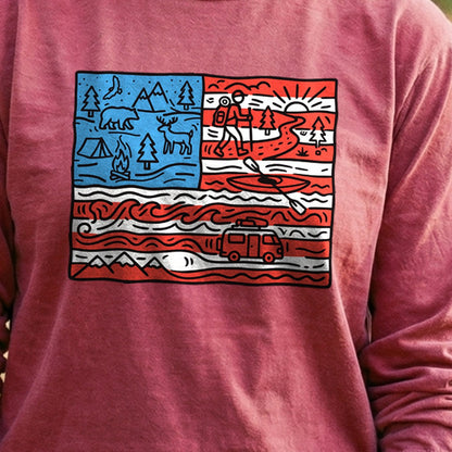 4th of July Outdoors Premium Long Sleeve