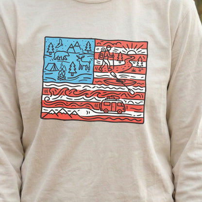 4th of July Outdoors Premium Long Sleeve