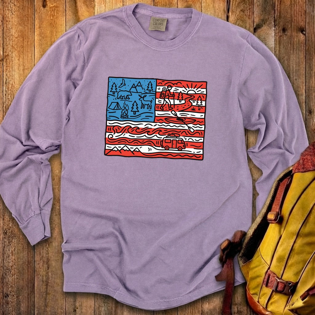 4th of July Outdoors Premium Long Sleeve