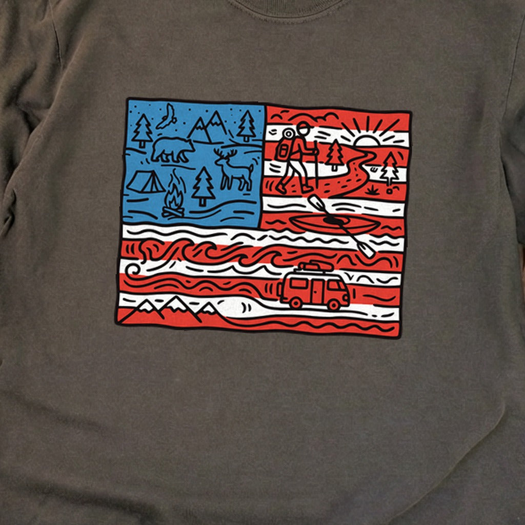 4th of July Outdoors Premium Long Sleeve