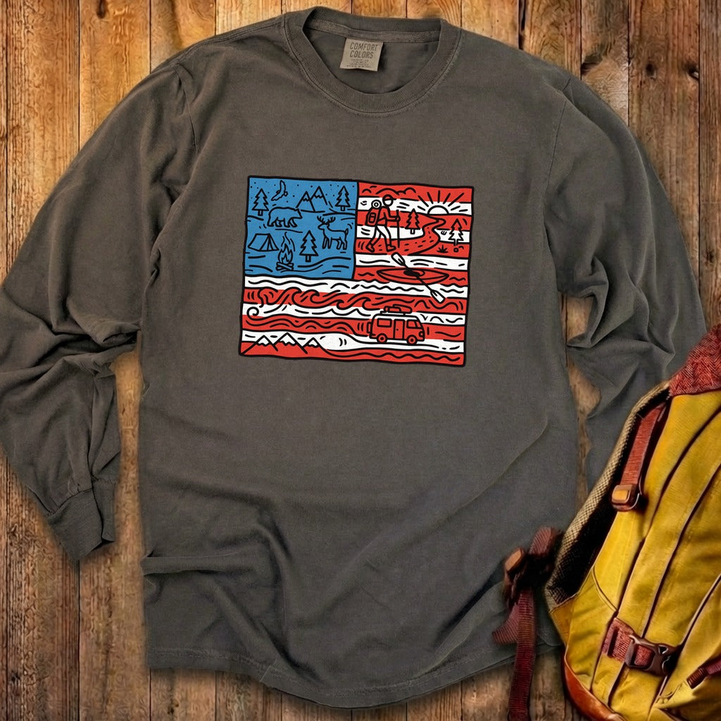 4th of July Outdoors Premium Long Sleeve